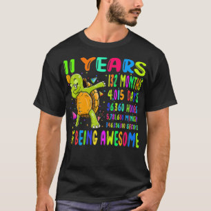 Camiseta Tortuga moradora 11 años 132 meses niños 11º na