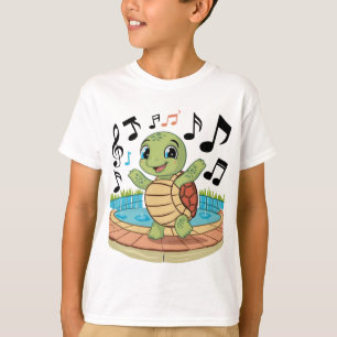 Camiseta Tortuga musical con micrófono