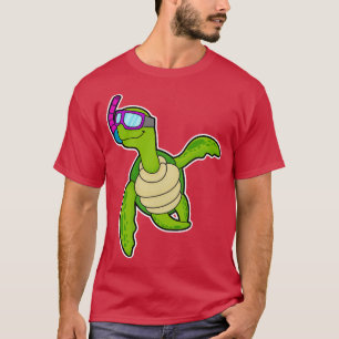 Camiseta Tortuga nadando con Snorkel