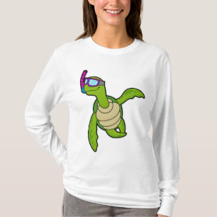 Camiseta Tortuga nadando con Snorkel