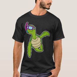 Camiseta Tortuga nadando con Snorkel