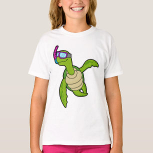 Camiseta Tortuga nadando con Snorkel