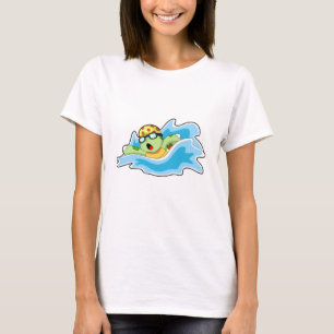 Camiseta Tortuga nadando en el agua