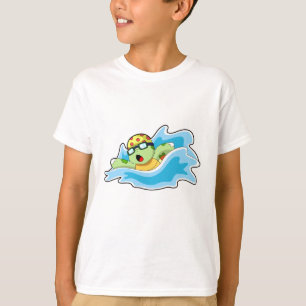 Camiseta Tortuga nadando en el agua