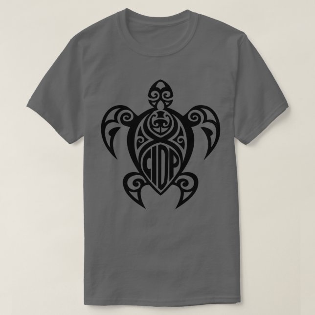 Camiseta Tortuga negra CIDP (Diseño del anverso)