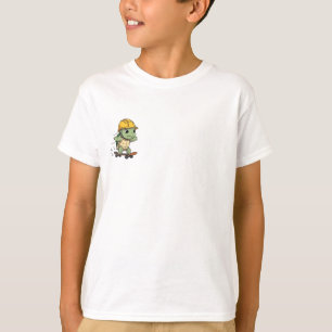Camiseta Tortuga Niños Patinando Veloz