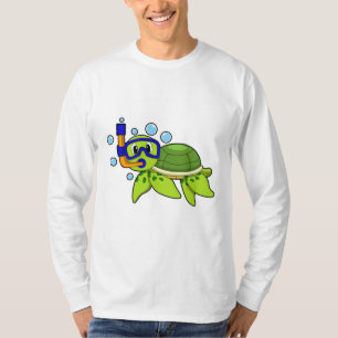 Camiseta Tortuga para bucear con tubo