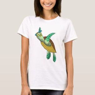 Camiseta Tortuga para bucear con tubo