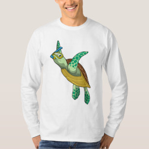 Camiseta Tortuga para bucear con tubo