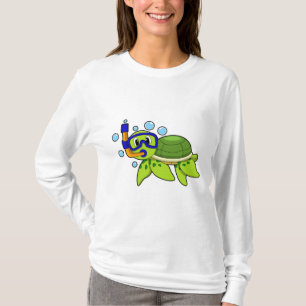 Camiseta Tortuga para bucear con tubo