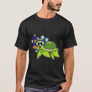 Camiseta Tortuga para bucear con tubo