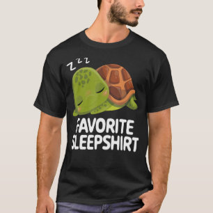 Camiseta Tortuga perezosa de sueño favorito duerme Pajama N