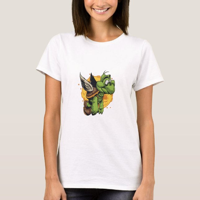 Camiseta Tortuga Personalizado aérea (Anverso)