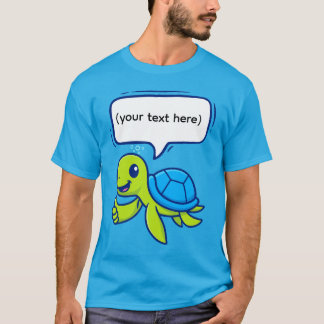 Camiseta Tortuga Personalizado con burbuja de habla