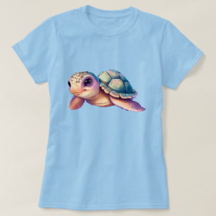 Camiseta Tortuga Personalizado con caparazón colorido