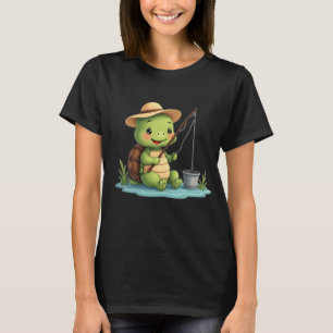 Camiseta Tortuga pescadora – Tortuga pacífica junto al lago