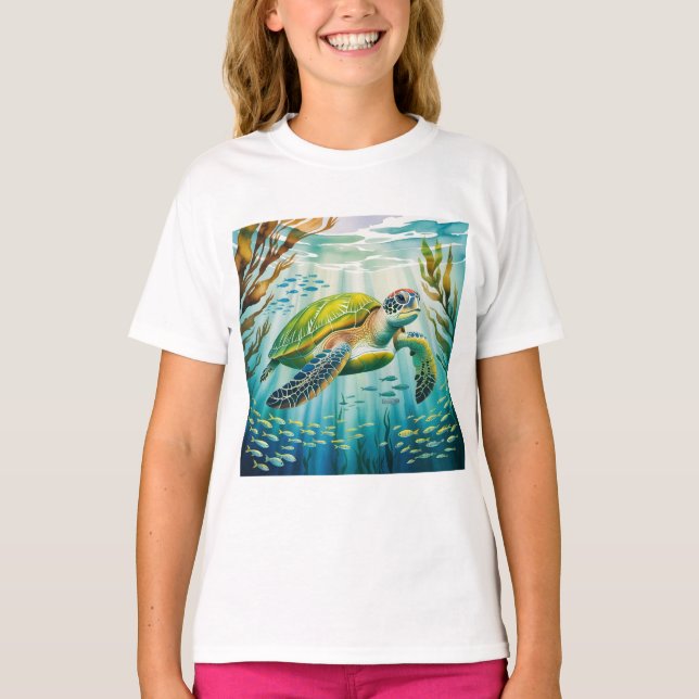Camiseta Tortuga pintada (Anverso)