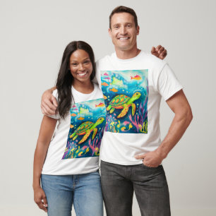 Camiseta Tortuga pintadora