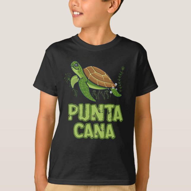 Camiseta Tortuga Punta Cana Souvenir República Dominicana (Anverso)