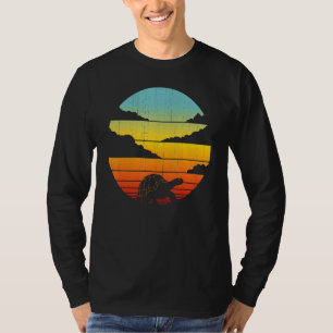 Camiseta Tortuga Retro Estilo Vintage 60s 70s Hombres Mujer