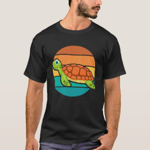 Camiseta Tortuga retro vintage Reptiles Sea Animal Tortoise