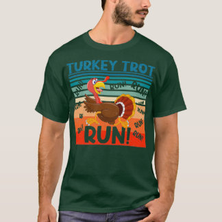 Camiseta Tortuga retro Vintage TURKEY RUN Gracioso Día de A