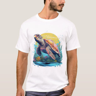 Camiseta Tortuga Subacuática Serena