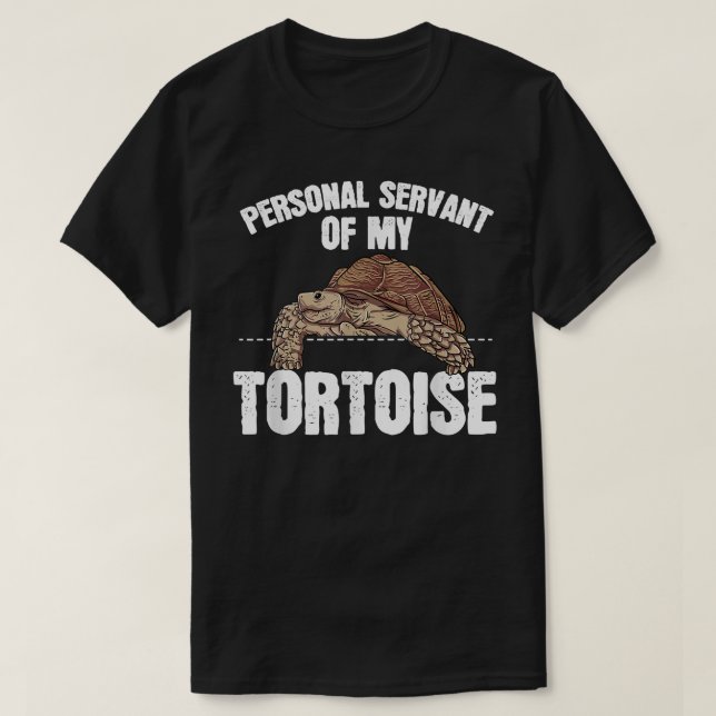 Camiseta Tortuga Sulcata Regalo Sirviente Personal De Mi To (Diseño del anverso)