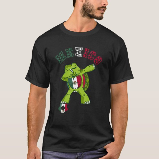 Camiseta Tortuga tambaleante México Equipo de fútbol mexica (Anverso)
