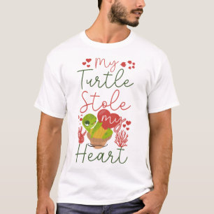 Camiseta Tortuga Terrestre Tortuga De Mar Día De San Valent