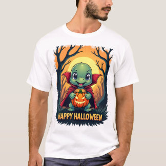 Camiseta Tortuga Tortuga Boo Vampiro Truco O Trato Hallowe