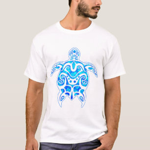Camiseta Tortuga tribal azul de Guay