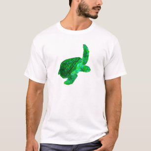 Camiseta Tortuga Tribal del Mar Verde