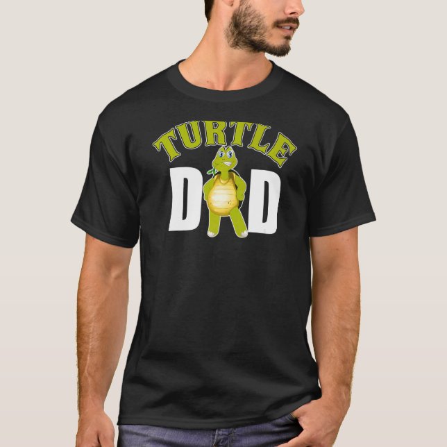 Camiseta Tortuga verde papá Reptile Cheloniano Zookeeper Fa (Anverso)