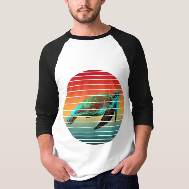 Camiseta tortuga vintage   (Anverso)