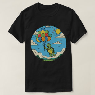 Camiseta Tortuga Voladora con Globos - Gran Aventura de Sue