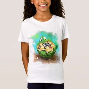 Camiseta Tortuga y gusano jugando al ajedrez niños con cami
