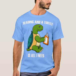 Camiseta Tortuga y lectura de libros