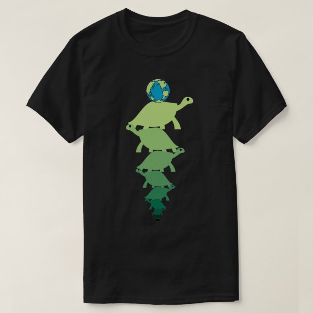 Camiseta Tortugas a lo largo de la conciencia del ocd (Diseño del anverso)