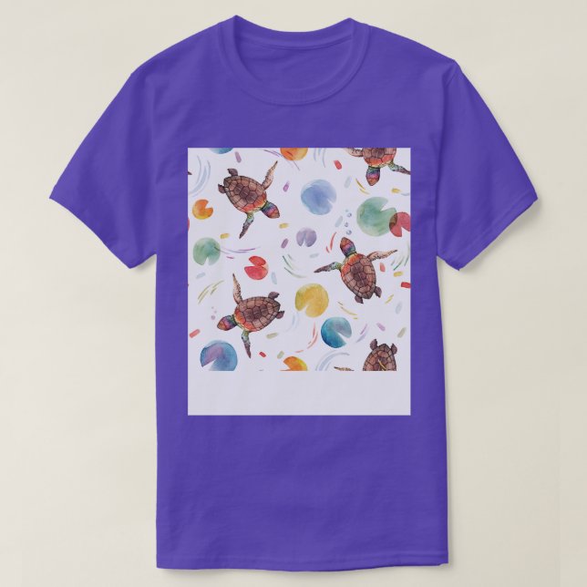 Camiseta Tortugas coloridas (Diseño del anverso)