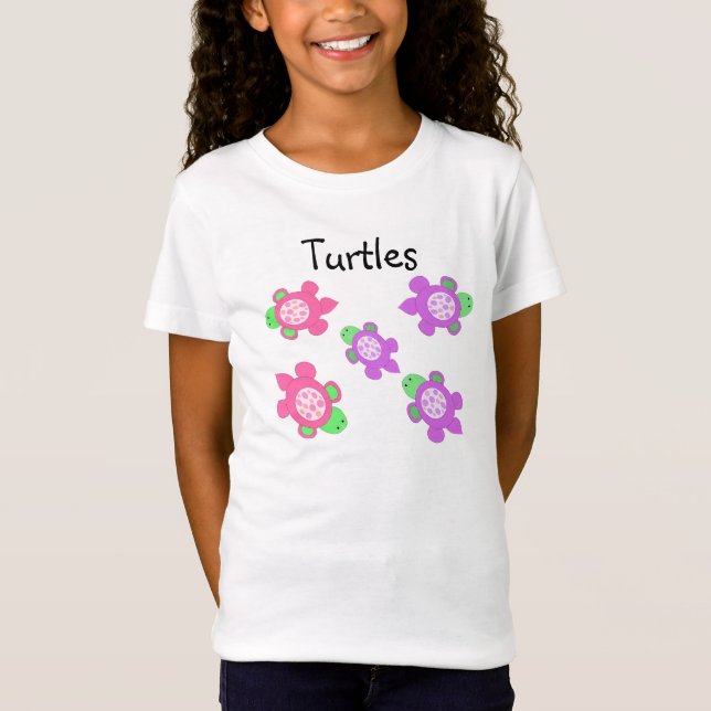 Camiseta Tortugas Coloridas Nadando (Anverso)