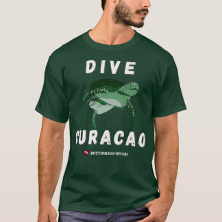 Camiseta Tortugas de Curacao con fuente blanca