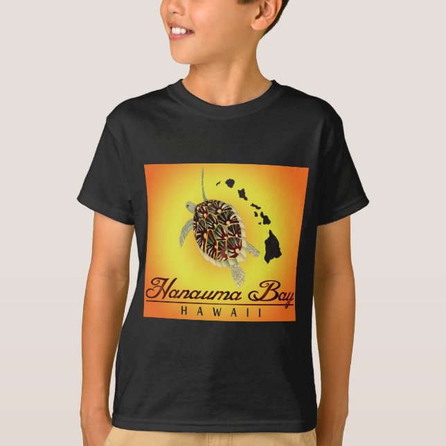 Camiseta Tortugas de Hawaii e islas de Hawaii (Anverso)