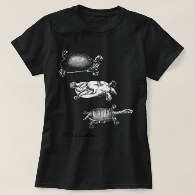 Camiseta Tortugas de Juan Laurens (estilo oscuro del (Diseño del anverso)