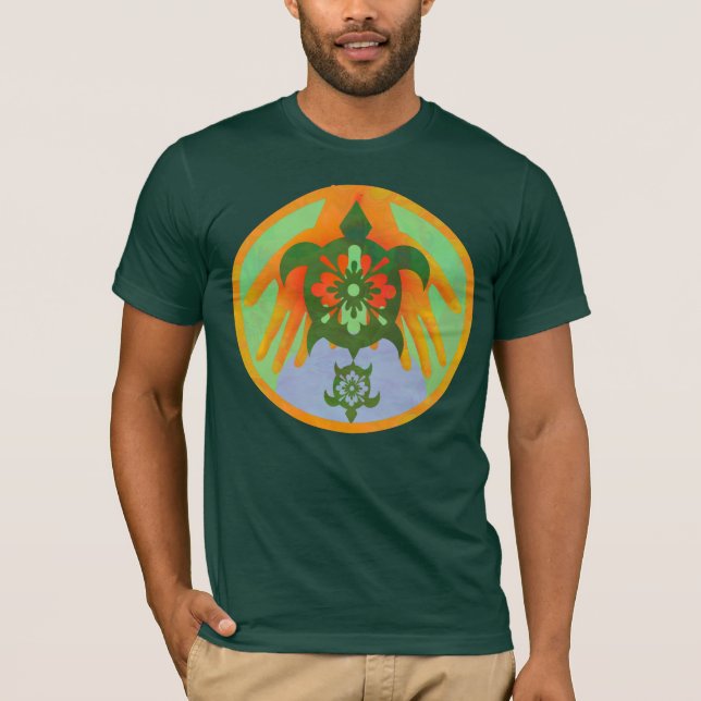 Camiseta Tortugas de las manos (Anverso)