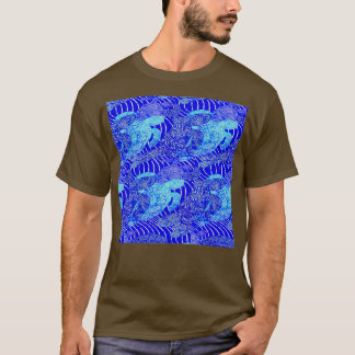 Camiseta tortugas de mar azul
