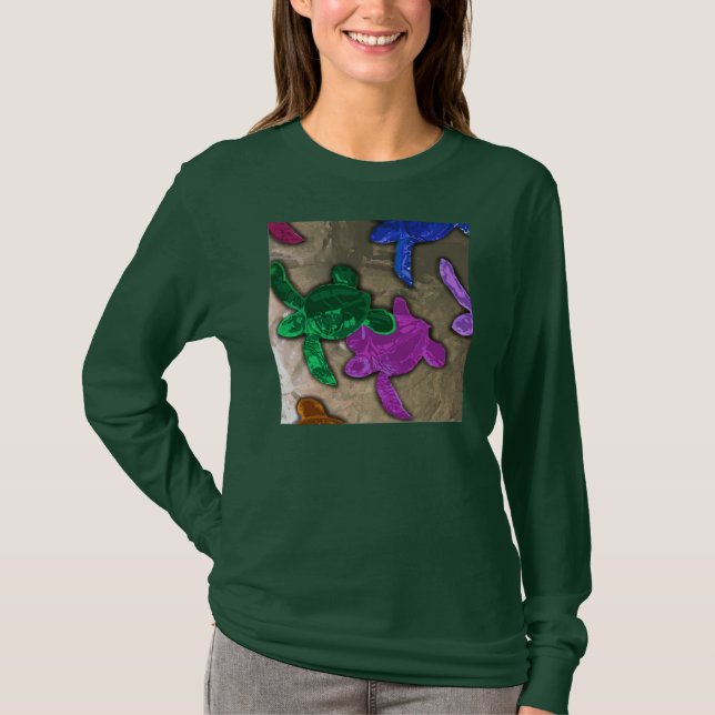Camiseta Tortugas de mar del bebé (Anverso)