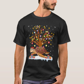 Camiseta Tortugas Iluminan Árbol de Navidad Regalo Árbol De