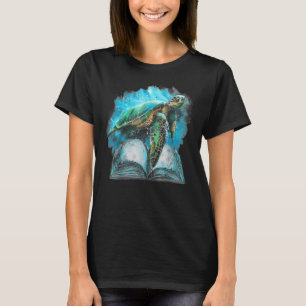 Camiseta Tortugas Mar Diversión Verano Leer 2022 Océanos De