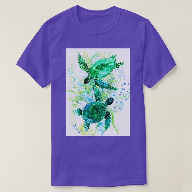 Camiseta Tortugas marinas (Diseño del anverso)